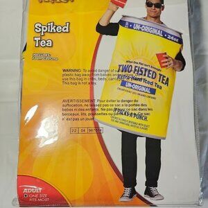 Spirit Halloween Adult Spiked Tea Costume Funny! Never Worn - One Size Fits Most